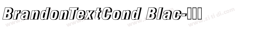 BrandonTextCond Blac字体转换
